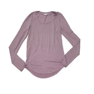 Aritzia Soft Long Sleeve Purple Shirt